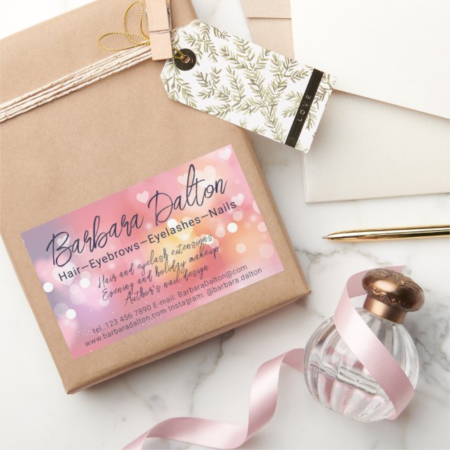 Pink Bright Bokeh  Sticker (Gifting)