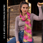 Pink Bronze Gold Shiny Look Abstract Pattern Long Scarf<br><div class="desc">Scarf with colourful shades in abstract art patterns that give a shiny look.  Personalize this template if you want to exchange the image. Customize further for more changes. Contact Sandy at admin@giftsyoutreasure.com for help.</div>