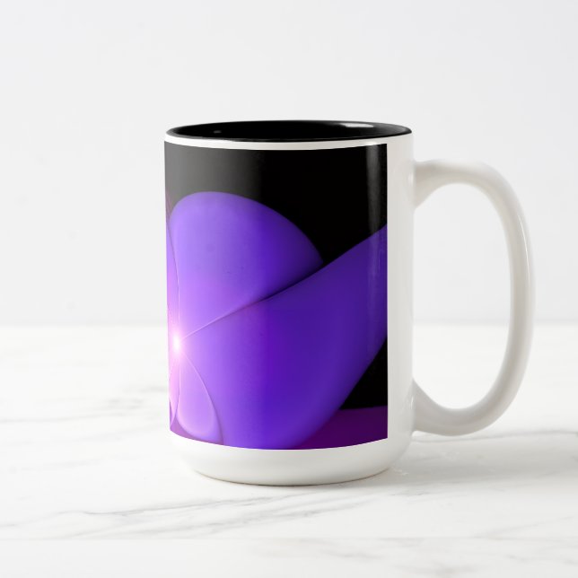 Pink Bround Modern  Two-Tone Coffee Mug (Right)