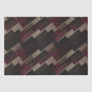 Pink brown and beige geometric Towel Tissue Paper