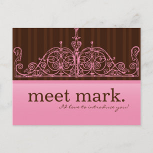 Pink & Brown Sales Postcard