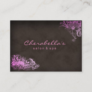 Pink Brown tendance Salon Spa carte de rendez-vous