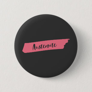 Pink Brush Austenite 2 Inch Round Button