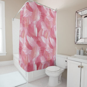Pink Brush Stroke Glitter Abstract Pattern