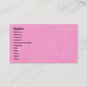 Pink Brushy Texture Business Card
