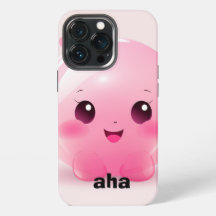 Pink Bubble Cartoon AHA Phone Case