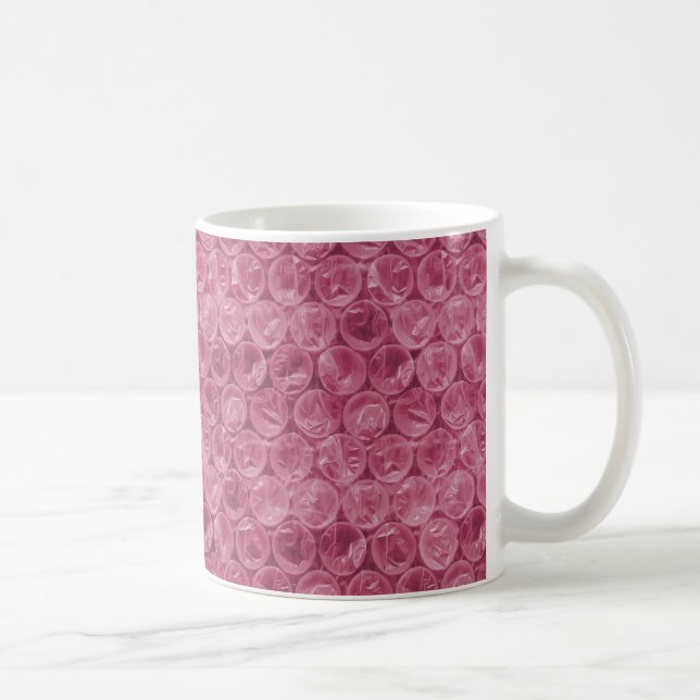 Pink bubble wrap pattern coffee mug (Right)