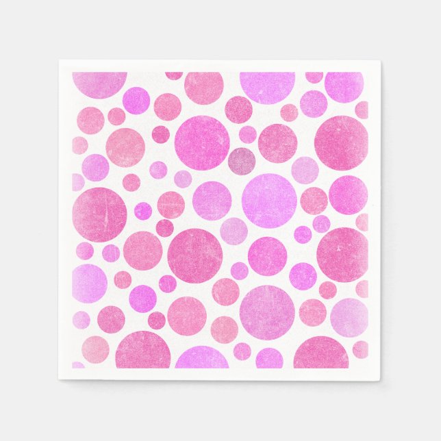 Pink Bubble Yum Napkin (Front)