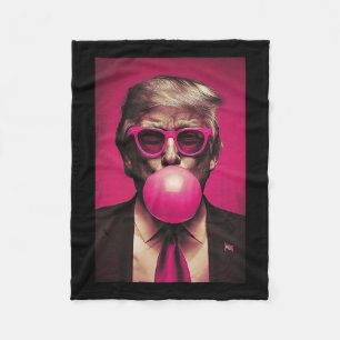 Pink Bubblegum  Fleece Blanket