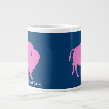 Pink buffalo logo with shop url