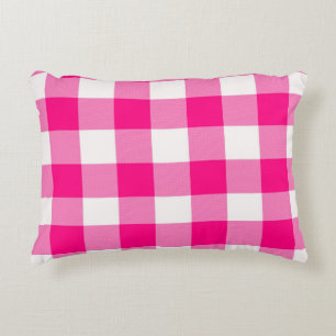 Pink Buffalo Plaid  Accent Pillow