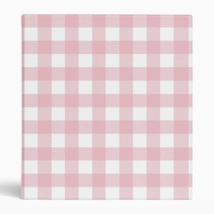 Pink Buffalo Plaid Binder