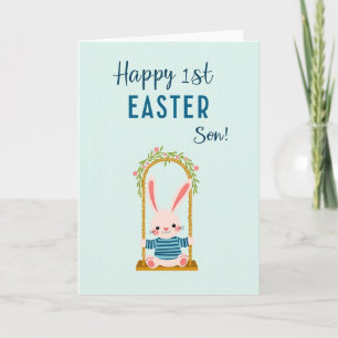 Pink Bunny Easter Card