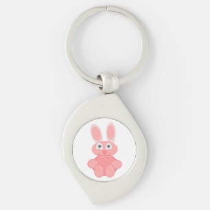 PINK BUNNY RABBIT KEYCHAIN