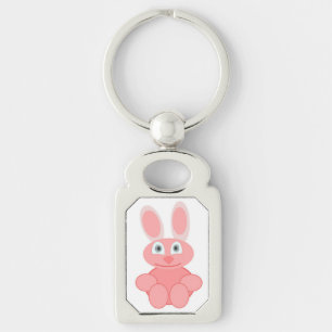 PINK BUNNY RABBIT KEYCHAIN