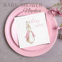 Pink Bunny Rabbit Pink Baby Shower