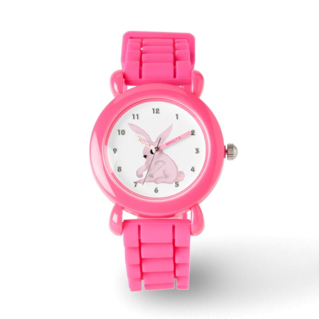 Pink Bunny Watch by Leslie Harlow 712 (Front)