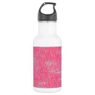 Pink Burn Out Pattern Peace Love Destiny Art 532 Ml Water Bottle