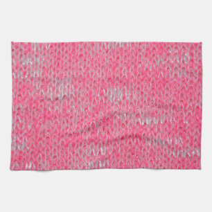 Pink Burn Out Pattern Peace Love Destiny Art Kitchen Towel