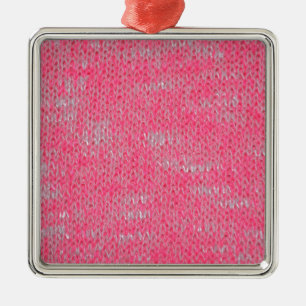 Pink Burn Out Pattern Peace Love Destiny Art Metal Ornament