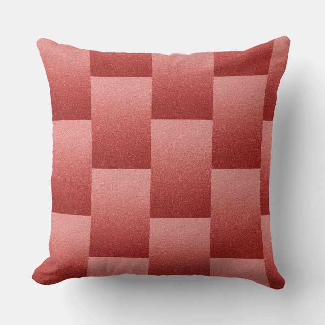 Pink Burning Sparkle Throw Pillow (Front)
