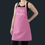 Pink Business Apron<br><div class="desc">This easy to personalize pink apron,  is a perfect for a food related business,  such as a catering company,  bakery or restaurant.</div>