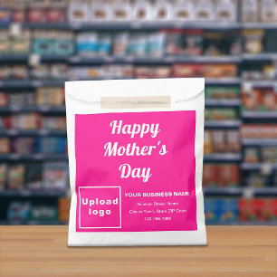Pink Business Brand With Mother’s Day Greeting Favour Bag