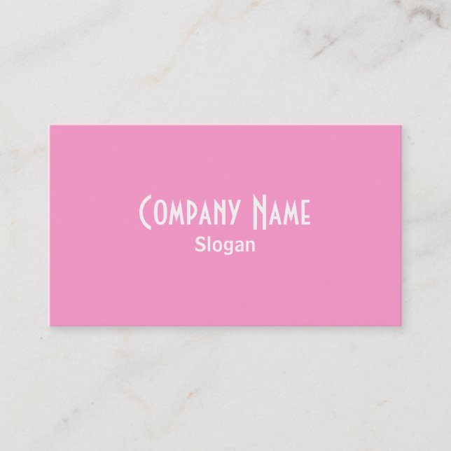 Pink Business Card (Front)