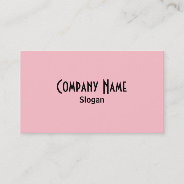 Pink Business Card (Front)