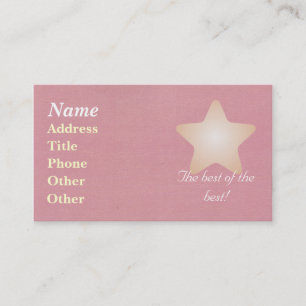 Pink Business Card