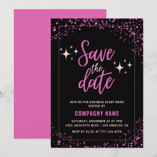 Pink Business invitation du parti Enregistrer la d