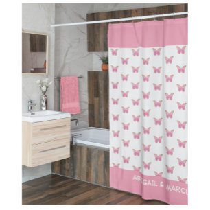Pink Butterflies Bath