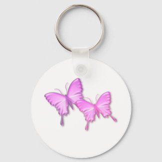 Pink Butterflies Design Keychain
