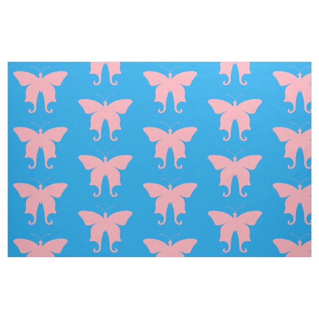 Pink Butterflies Fabric (Fat Quarter)