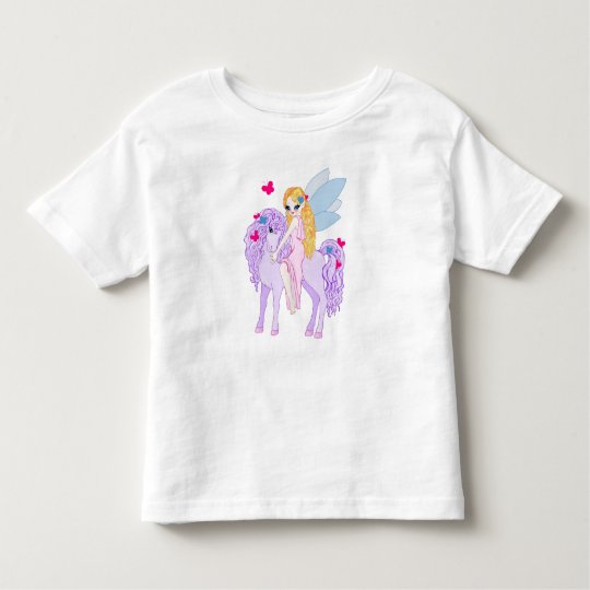Pink Butterflies & Lavender Pony Toddler T-shirt