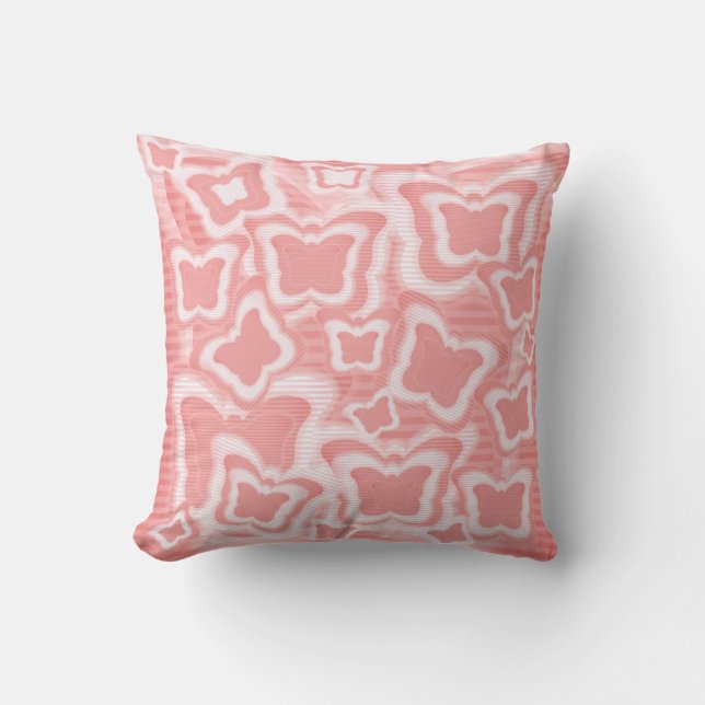 Pink Butterflies Pillows (Front)