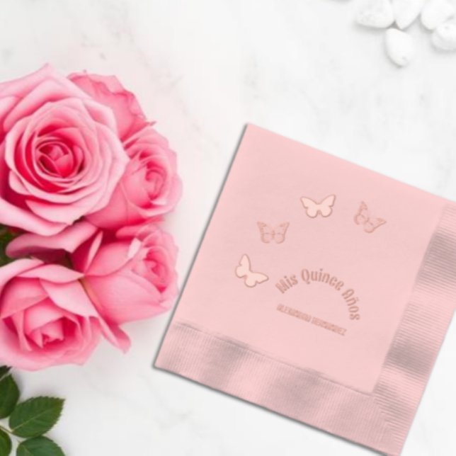 Pink Butterflies Quinceanera (Créateur téléchargé)