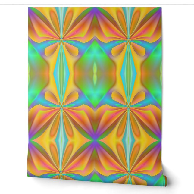 Pink Butterfly Abstract Wallpaper (Unrolling)