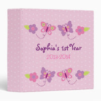 Pink Butterfly Baby Photo Album
