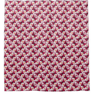 Pink Butterfly Cherry Seamless Pattern