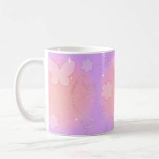 Pink 🩷 butterfly coffee mug