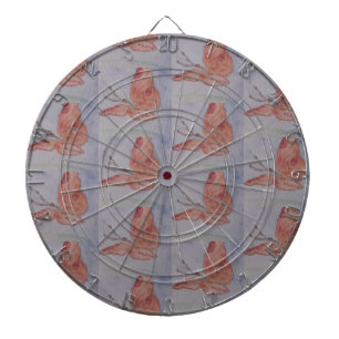Pink Butterfly  Dartboard