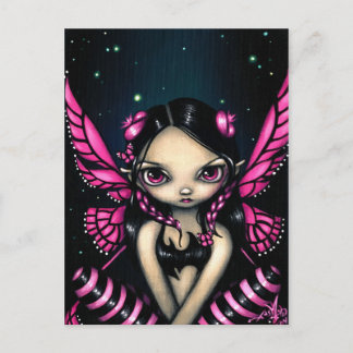 "Pink Butterfly Fairy" Postcard