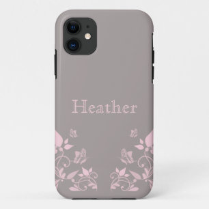 Pink Butterfly Floral BT iPhone 5 Case