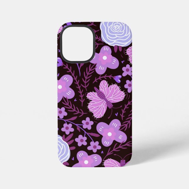 Pink Butterfly Flower iPhone Case (Back)