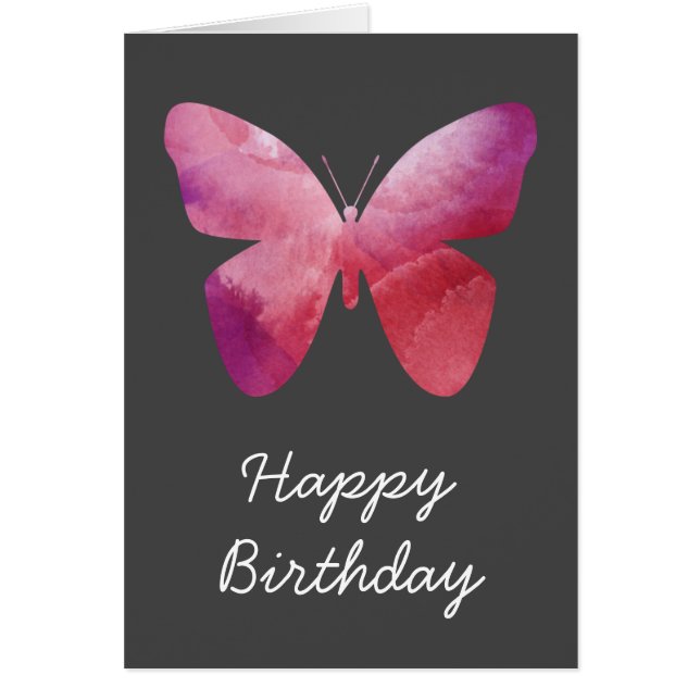 Pink butterfly freedom whimsical (Front)