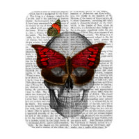 Pink Butterfly Mask Skull