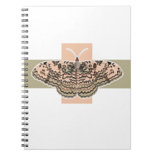 Pink butterfly notebook