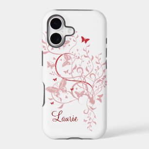 Pink Butterfly Personalized iPhone 5 Case