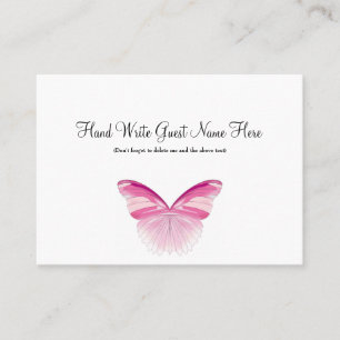 Pink Butterfly - Place Cards